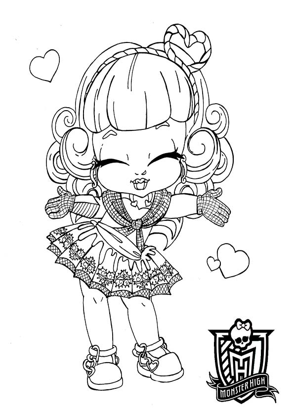 coloriage monster high 13 souhaits