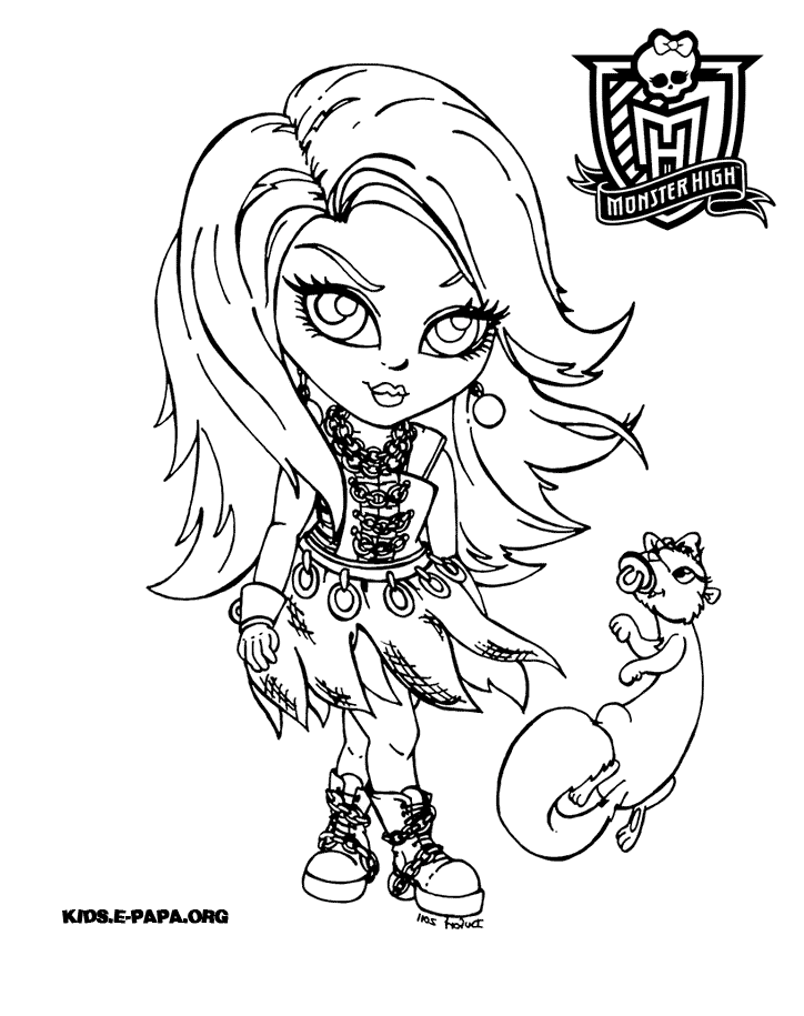 coloriage monster high boo york