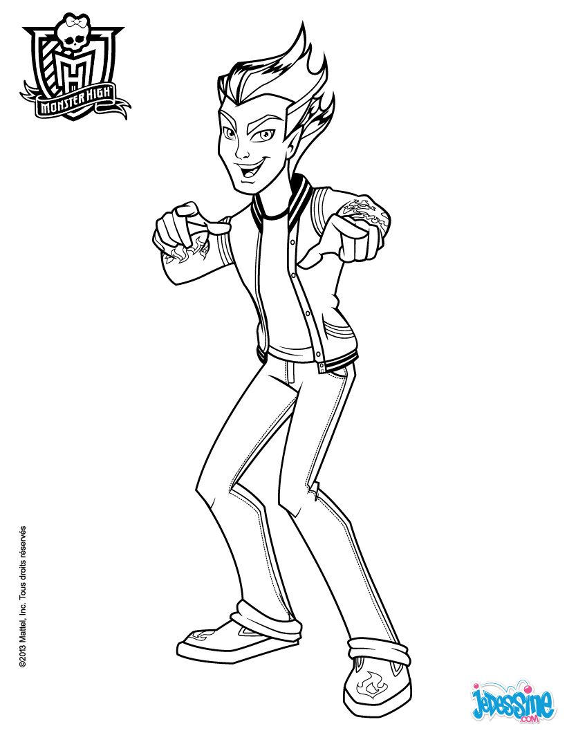 coloriage monster high deuce gorgon