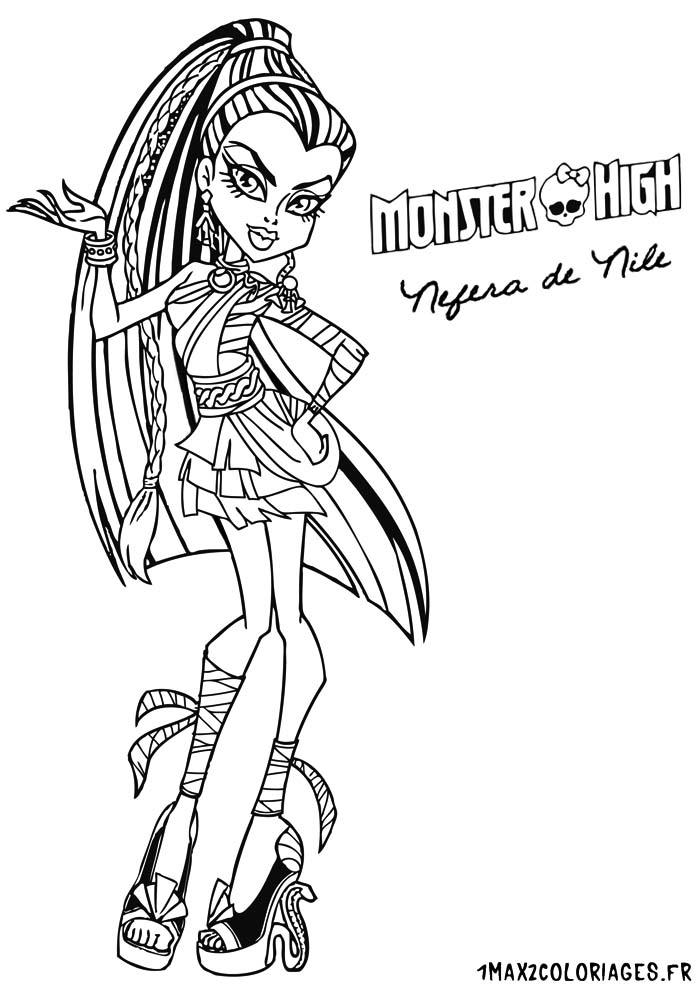 coloriage monster high  imprimer baby