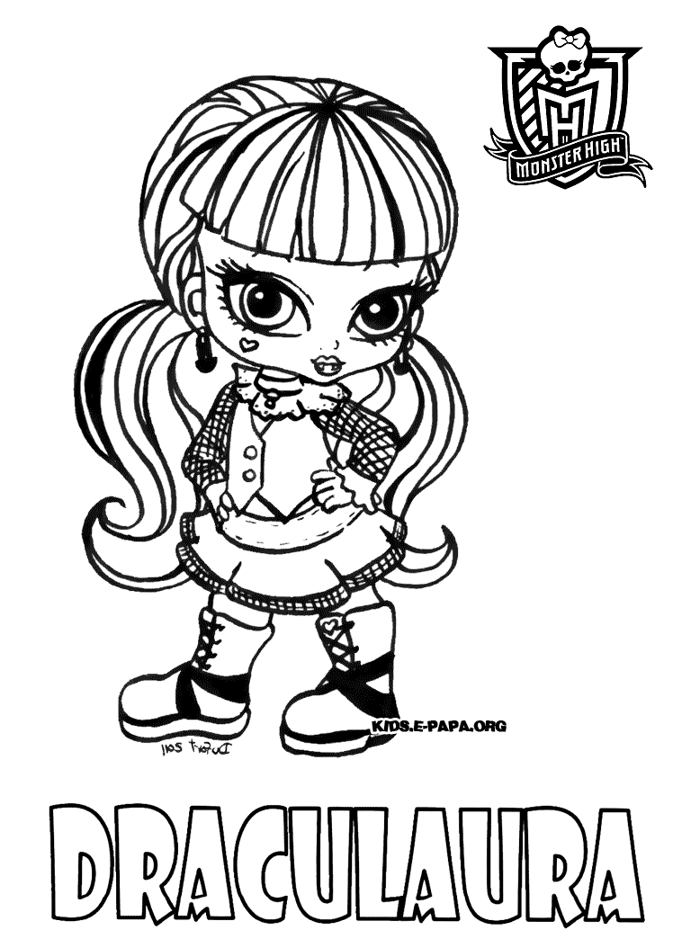 tout les coloriage monster high a imprimer