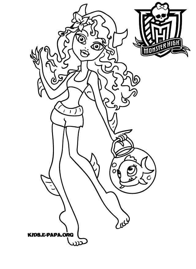 coloriage monster high rochelle a imprimer