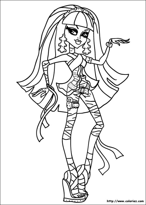 coloriage monster high robecca steam
