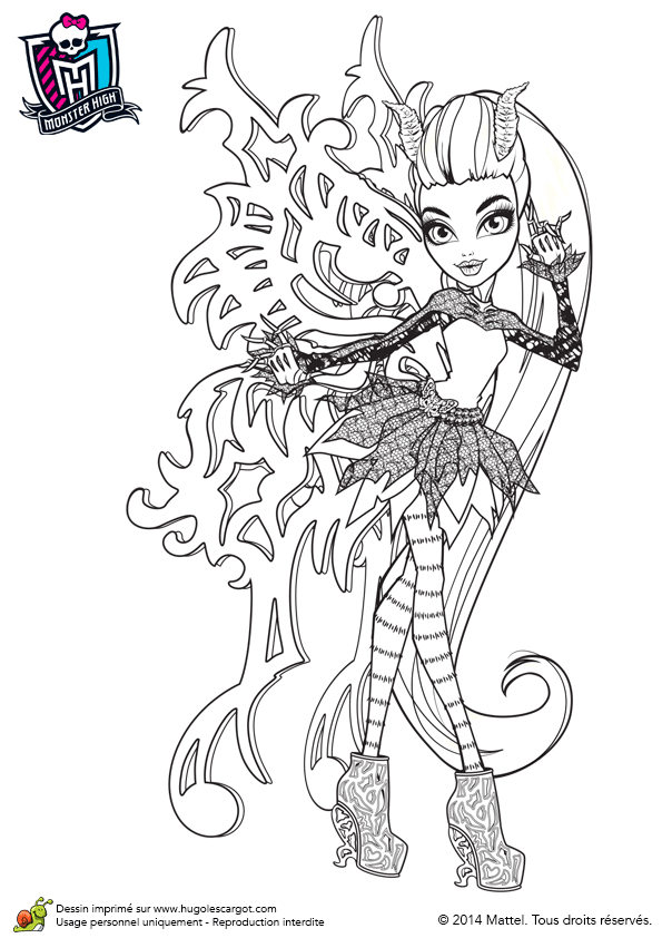 dessin a colorier monster high baby