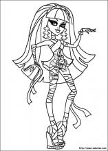 coloriage monster high couleur