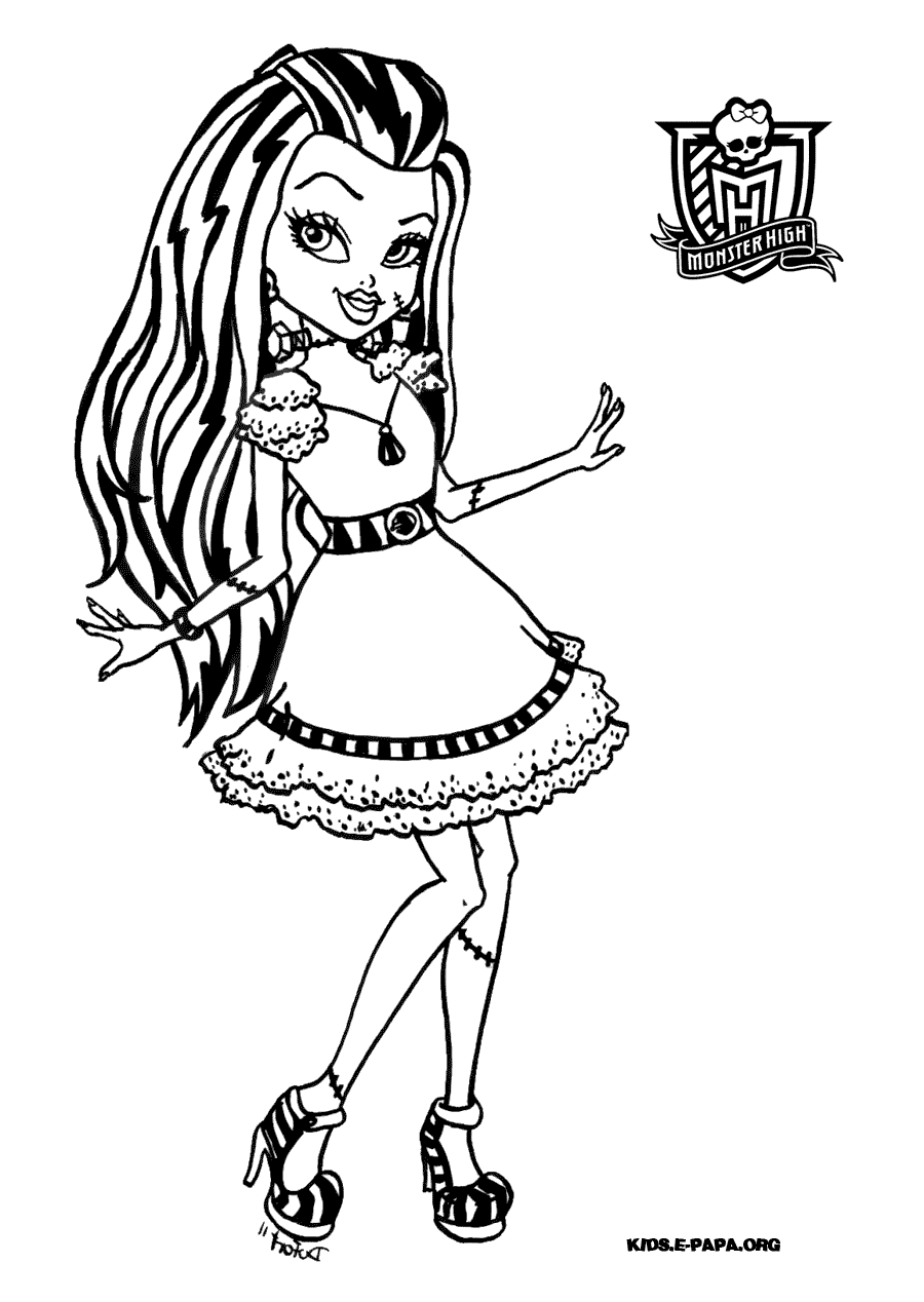 coloriage de monster high 1600