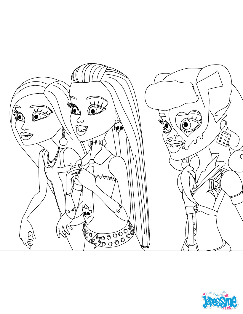 coloriage monster high abbey