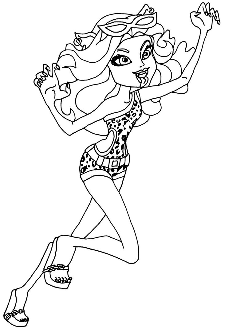 coloriage monster high cupidona