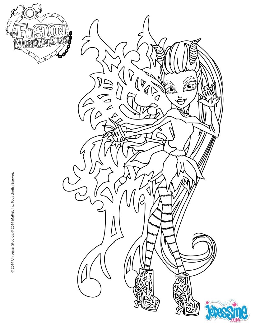 les coloriage monster high
