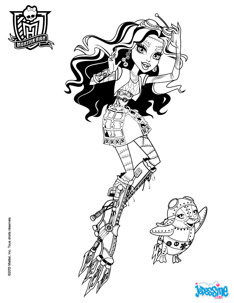 coloriage gratuit monster high bebe