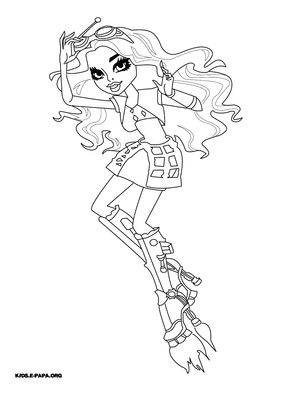 coloriage monster high draculaura anniversaire