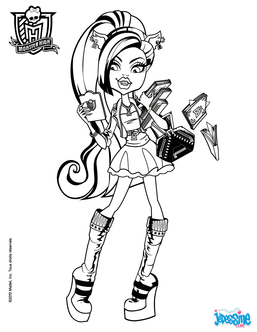 coloriage monster high baby nefera