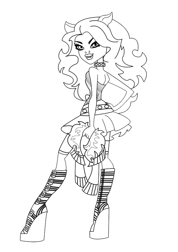 coloriage monster high gigi