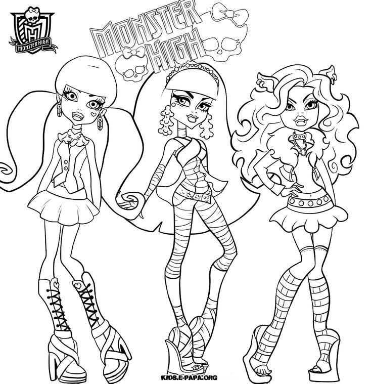 dessin 0 colorier monster high