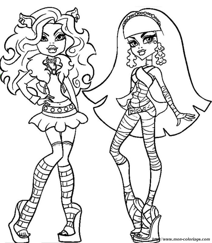 album a colorier monster high