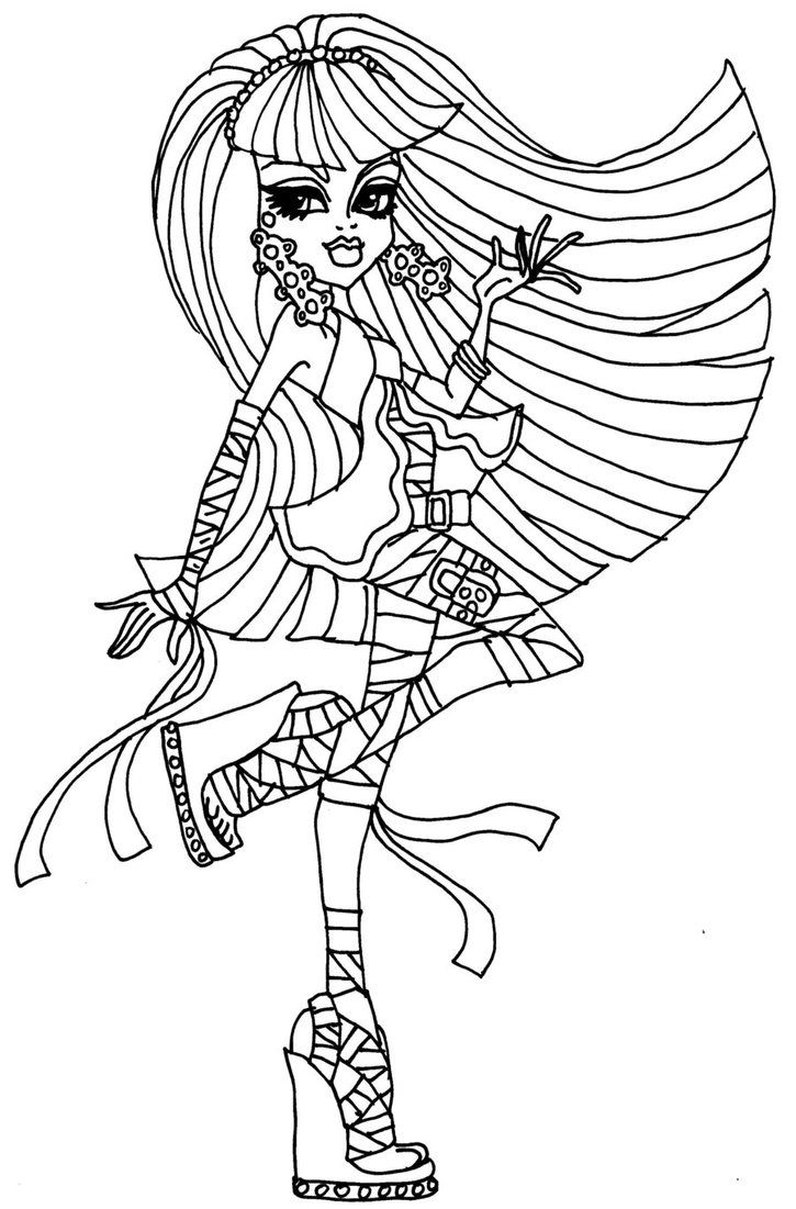 coloriage monster high clawdeen wolf