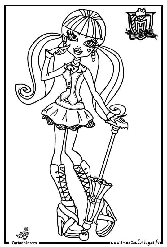 coloriage monster high howleen wolf