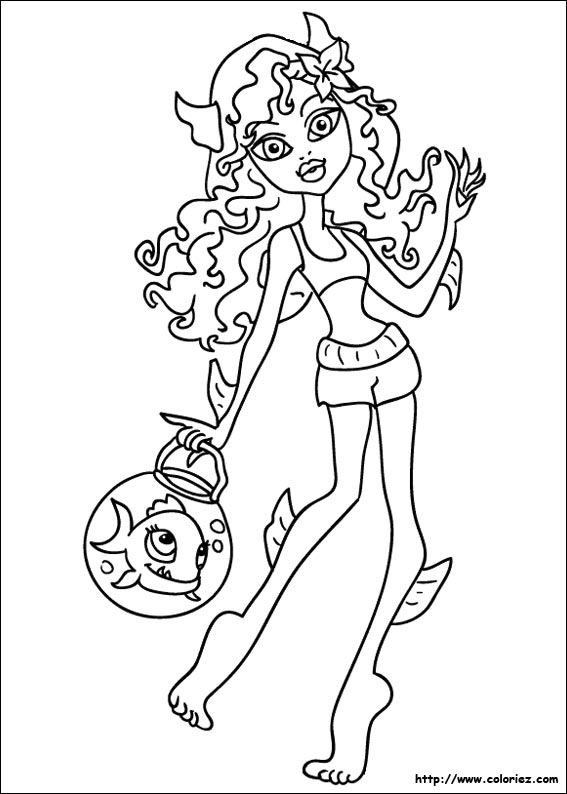 coloriage monster high  imprimer gratuit