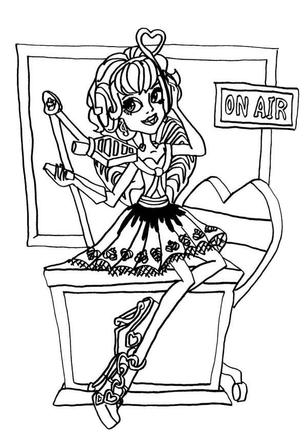 coloriage monster high robecca