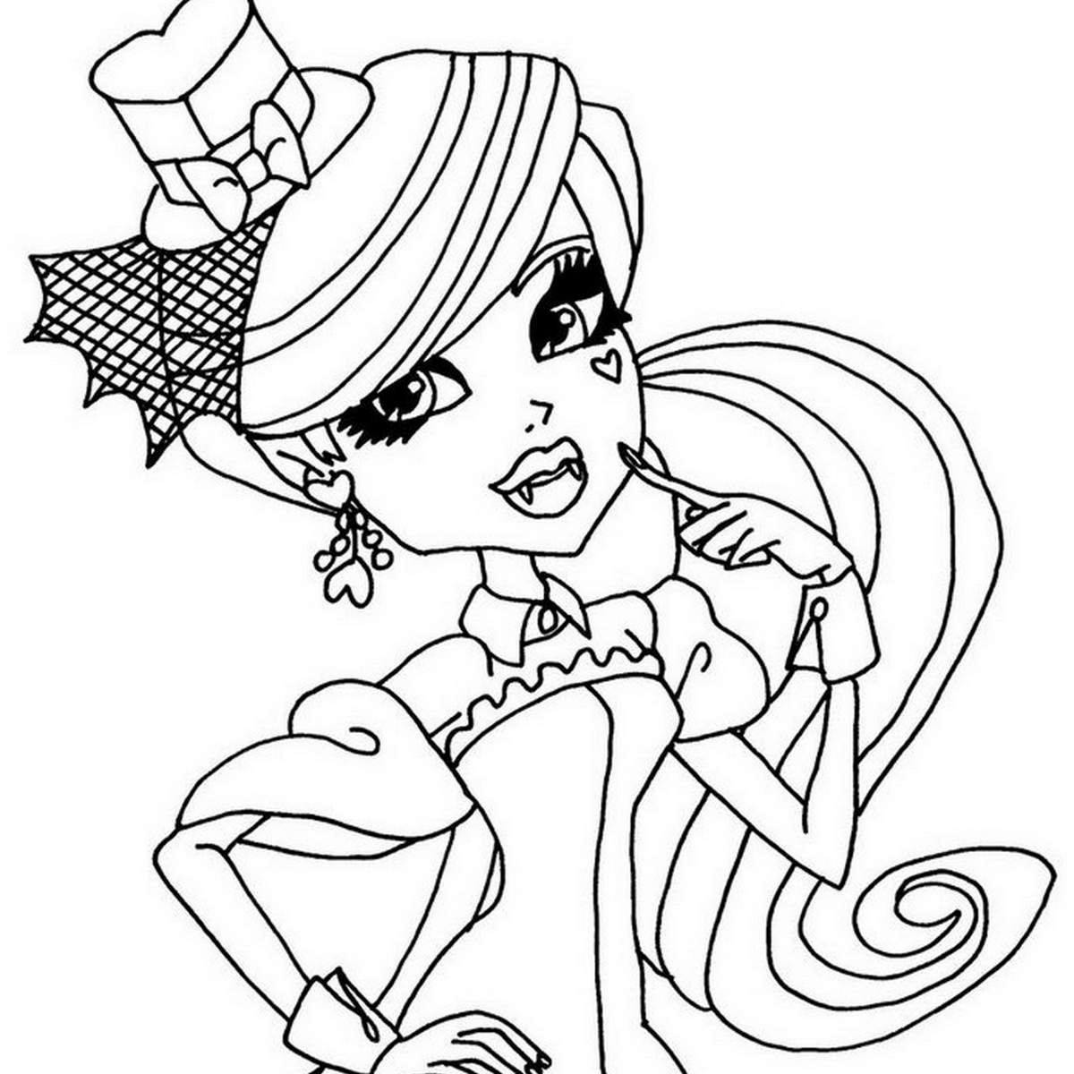 coloriage monster high rochelle a imprimer