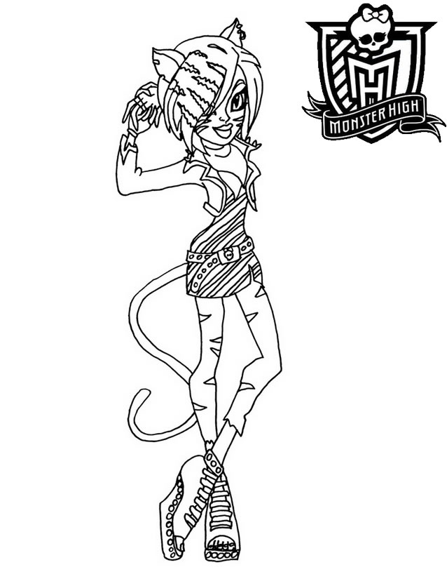 coloriage monster high de venus