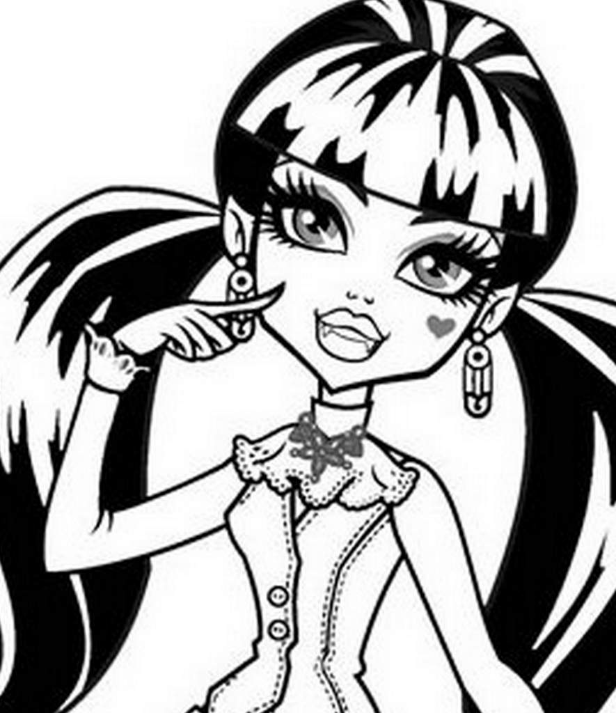 coloriage monster high sur ordinateur