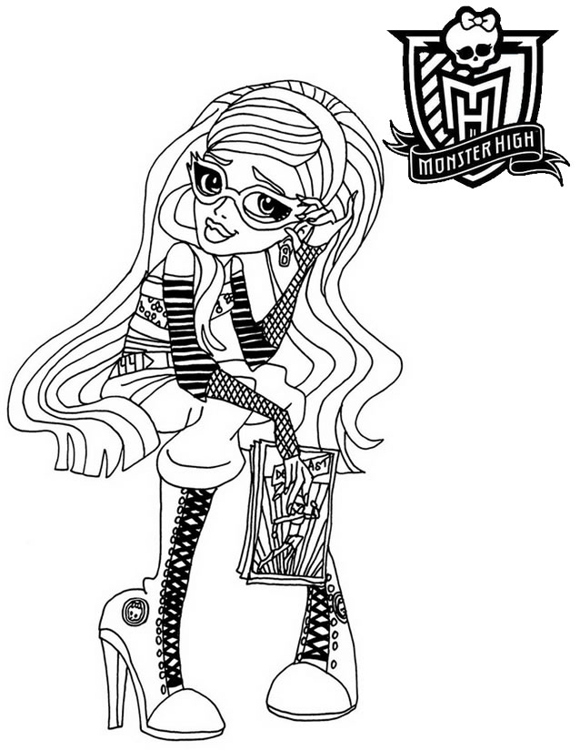 coloriage à imprimer monster high