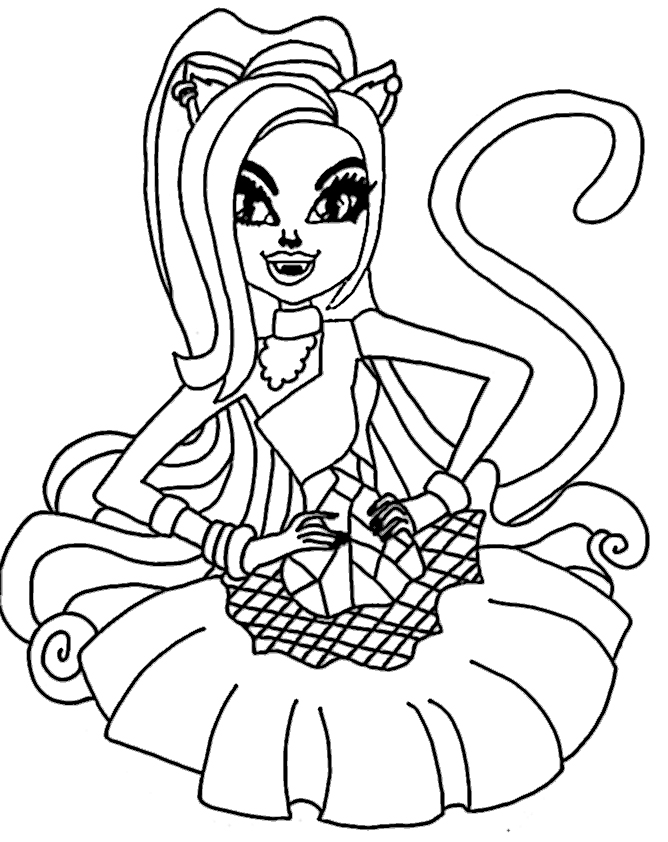 coloriage monster high toralei