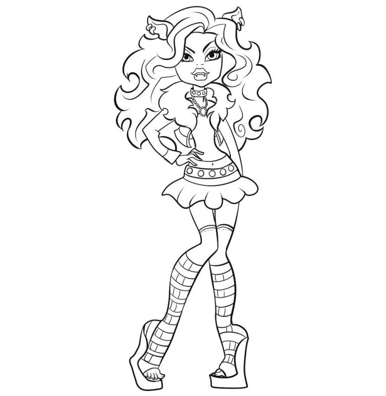 coloriage monster high baby frankie stein