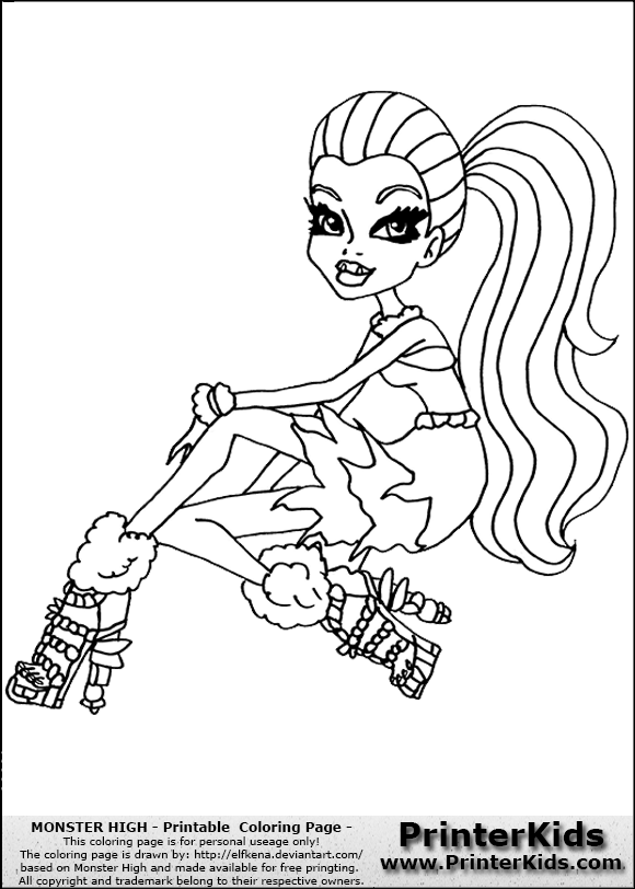 coloriage monster high format a4