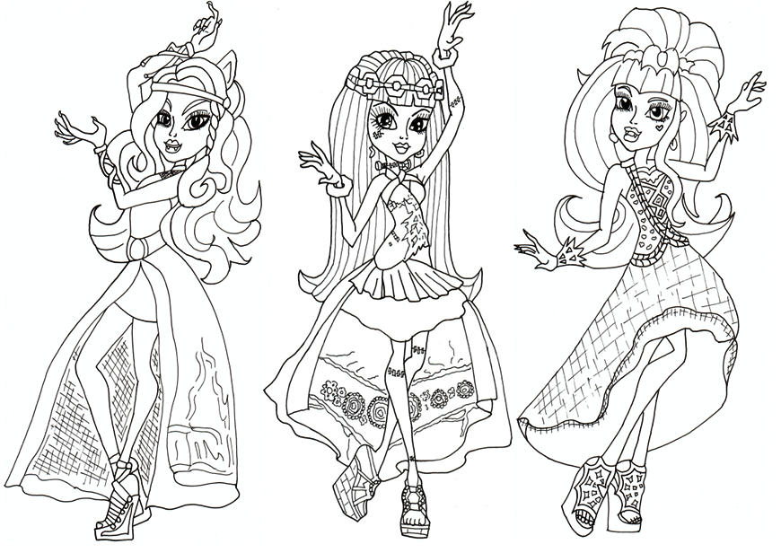 coloriage monster high draculaura