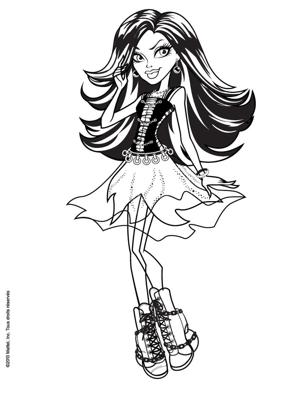 coloriage  imprimer monster high draculaura