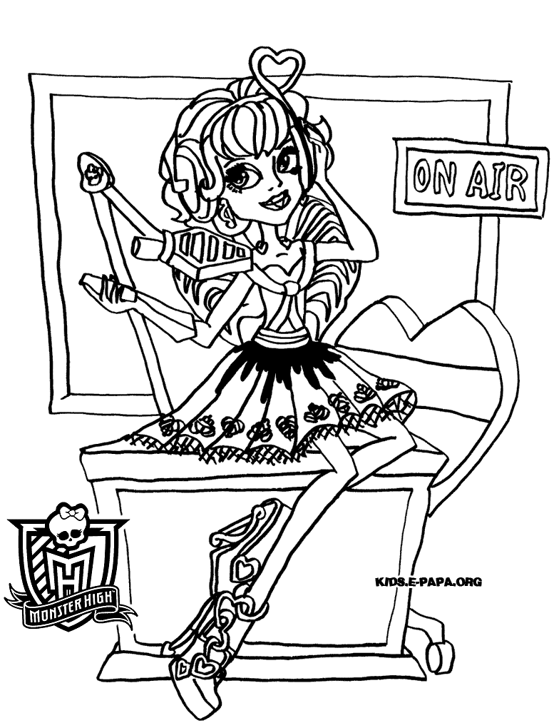 coloriage monster high groupe