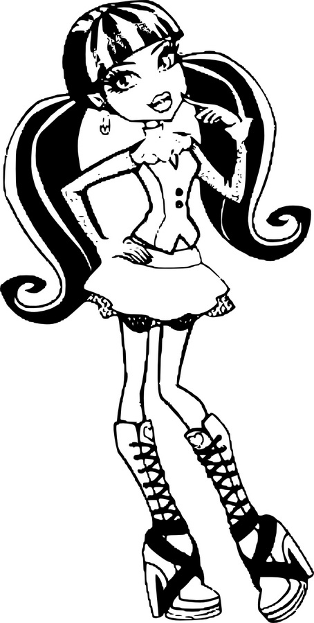 coloriage monster high baby venus