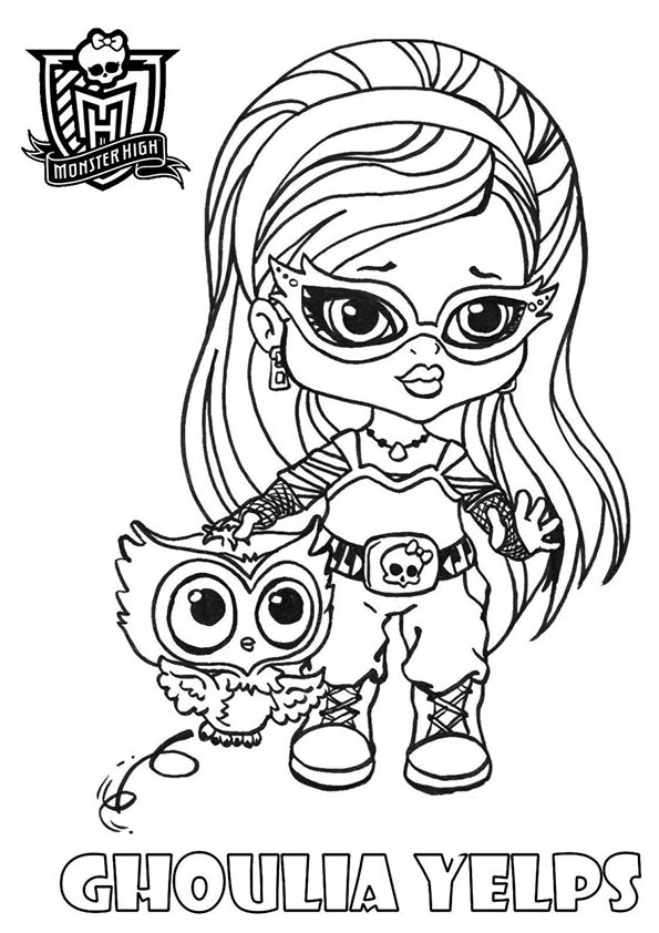 Coloriage Monster high sur Hugolescargot  - coloriage monster high baby