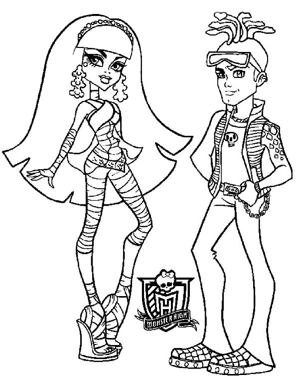 jeux de coloriage monster high  imprimer