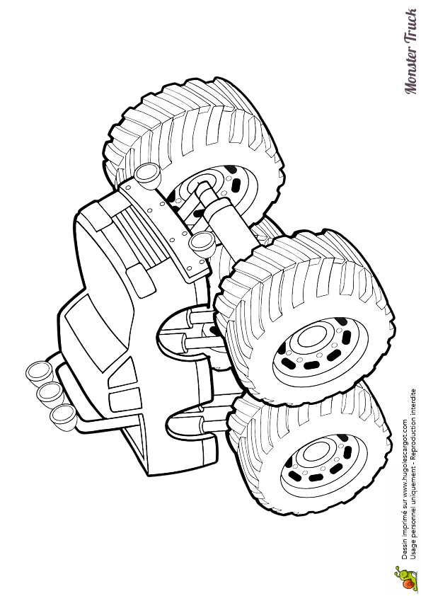 jeux de coloriage à dessiner monster truck