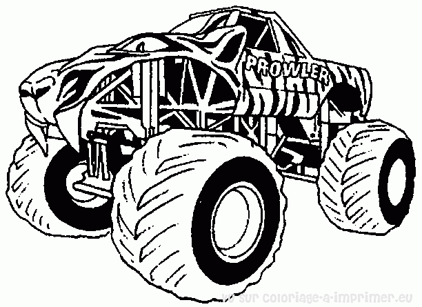 dessin gratuit de monster truck