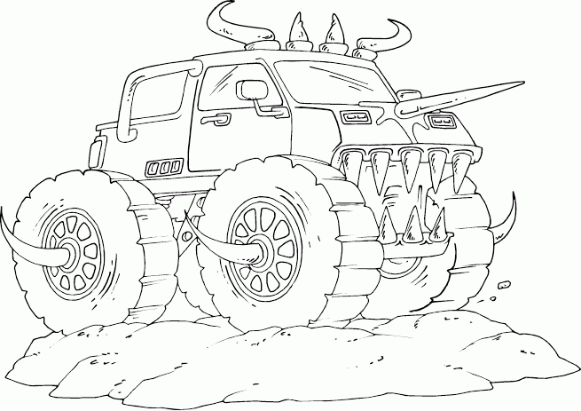 dessin  colorier monster truck