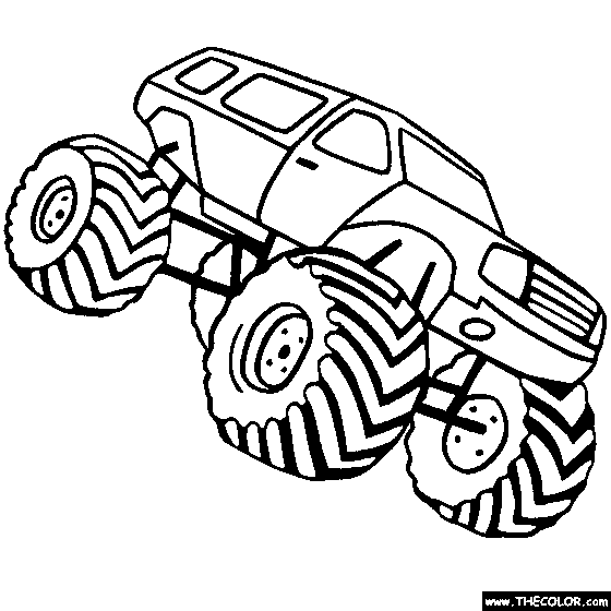 coloriage monster truck imprimer