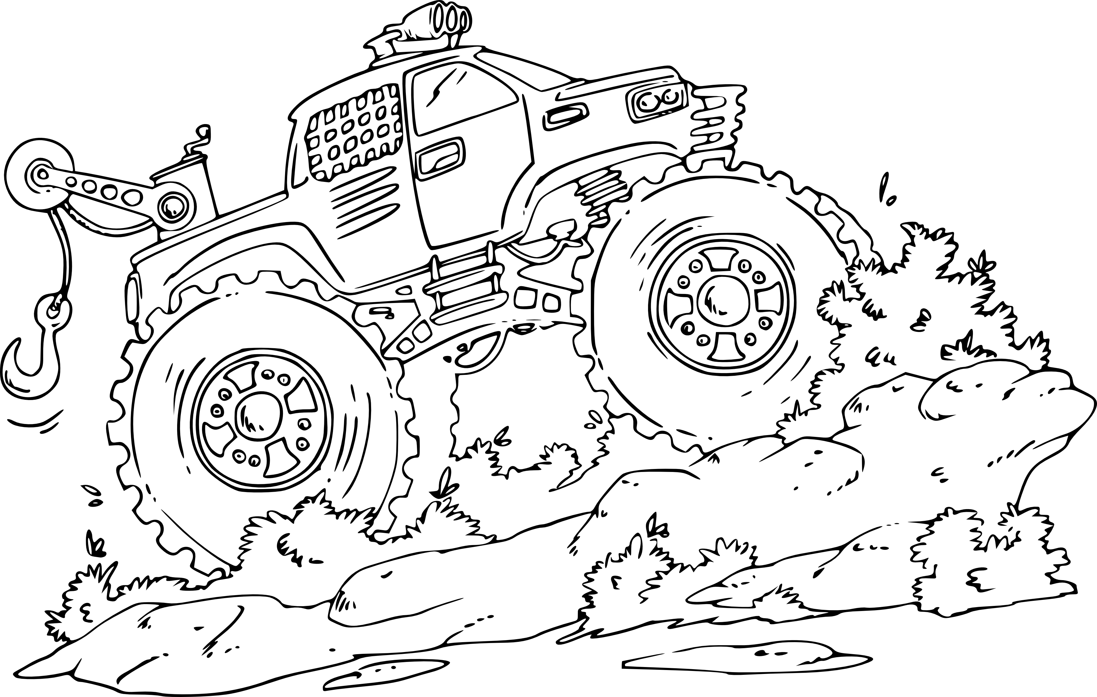 coloriage monster truck