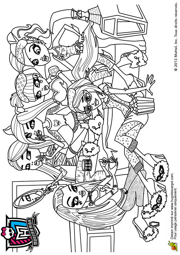 coloriage monster high en ligne