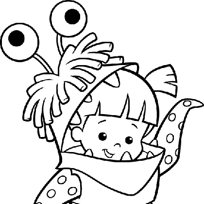 coloriage monstre academy gratuit