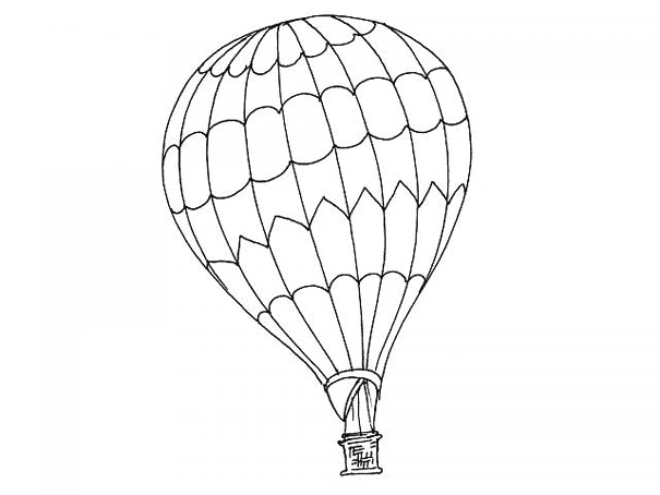 dessin � colorier montgolfiere a imprimer