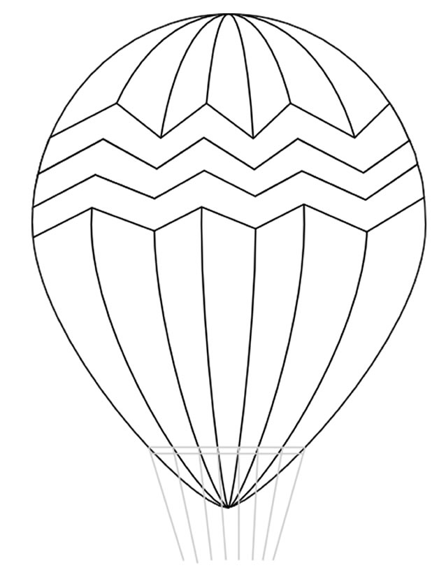 coloriage montgolfiere gratuit imprimer de petits coloriages