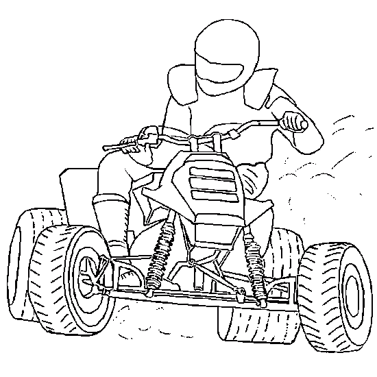coloriage moto course