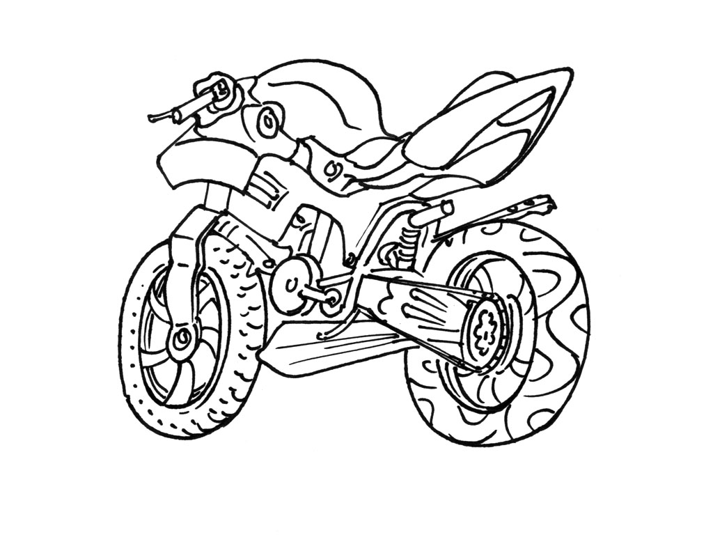 coloriage moto cross gratuit