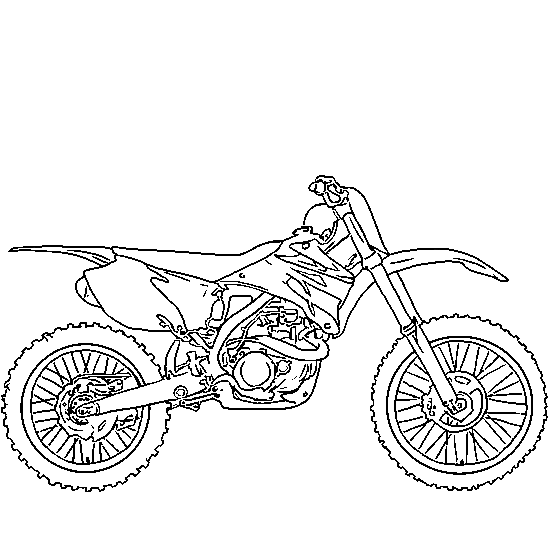 coloriage moto cross gratuit