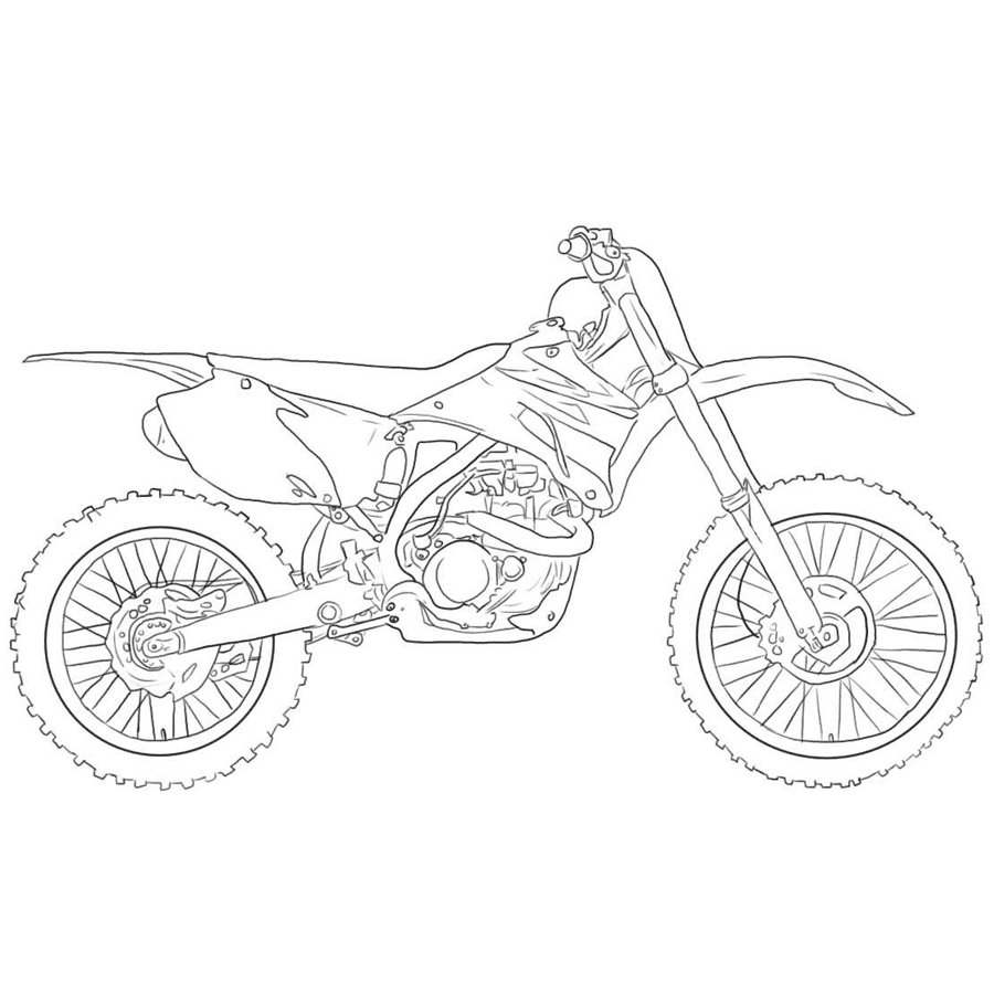 92 dessins de coloriage Moto Cross à imprimer