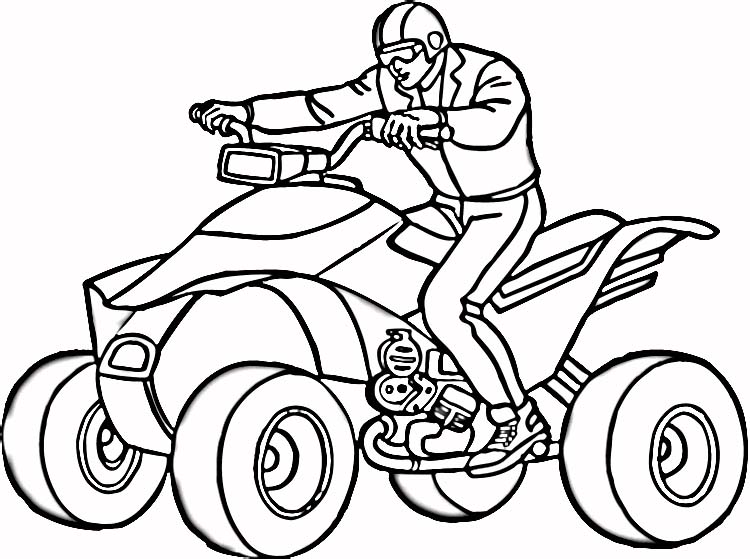 coloriage moto cross